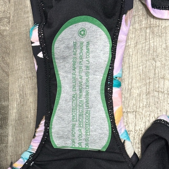 Aqua Couture XL 16 18 Swim Bikini Bottom Hipster Flowers Tropical Swimwear NWT - Picture 7 of 9